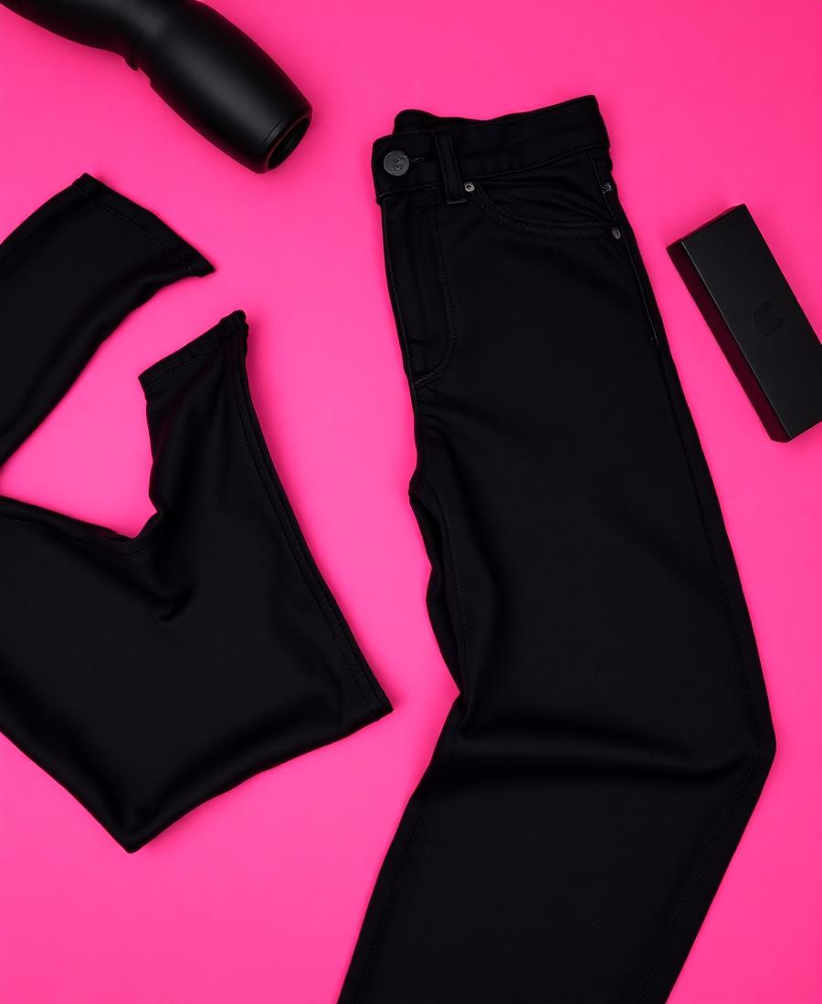 Void Black Wide-Leg
